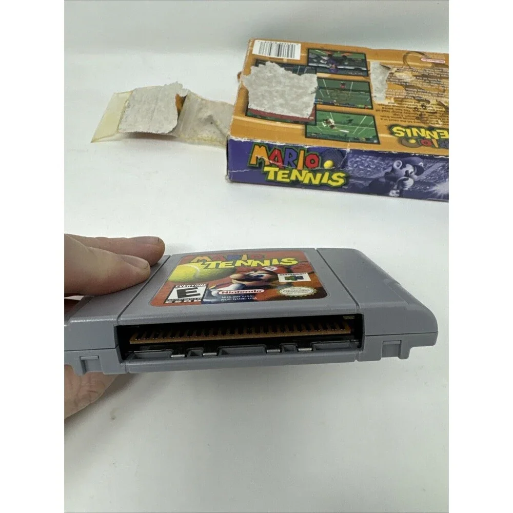 N64 Mario Tennis CIB Complete in Box w/Inserts (Nintendo 64, 2004) READ